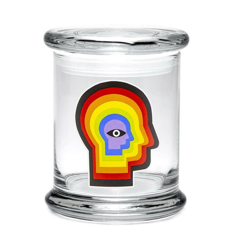 420 Science Pop Top Jar Large - Rainbow Mind