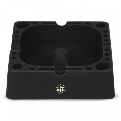 LIT - Silicone Square Ashtray w/ Tool Holders (4.75")