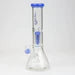 Genie - Glass Beaker w/ Colour Accents and Tree Perc (12")