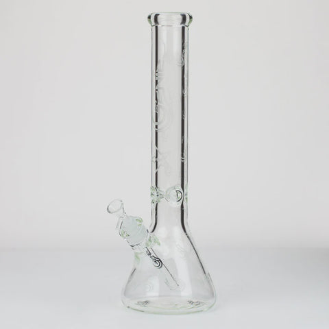 Genie - Pattern Clear Glass Water Bong (16"  9 mm)