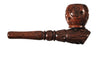 Carved Standing Rosewood Pipe (3")
