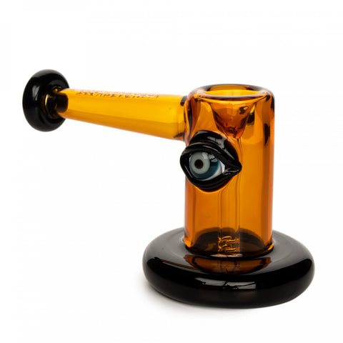 Red Eye Glass - All-Seeing Eye Hammer Bubbler (5")