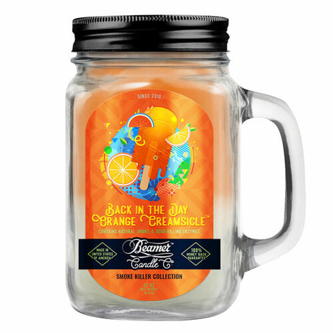 Beamer Candle Co - Back in the Day Orange (12oz Glass Mason Jar)