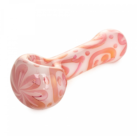 Red Eye Glass - 'Peace, Love and Happiness' Spoon Glass Pipe (4.5")