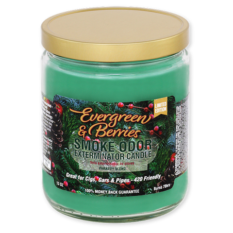 Smoke Odor - Evergreen and Berries Candle - Ltd. Edition (13oz)