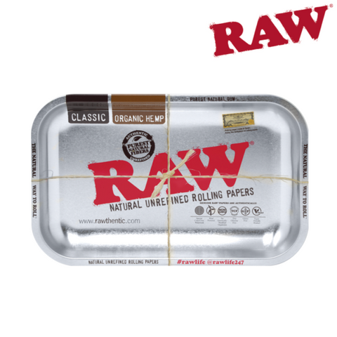 Raw - Rolling Tray (silver)