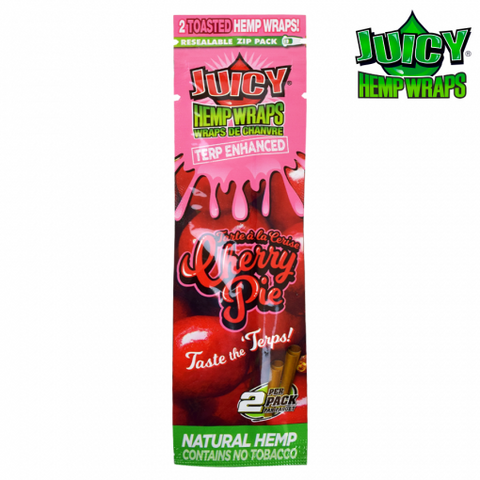 Juicy - Terp Enhanced Hemp Wraps (Cherry Pie 2pk)