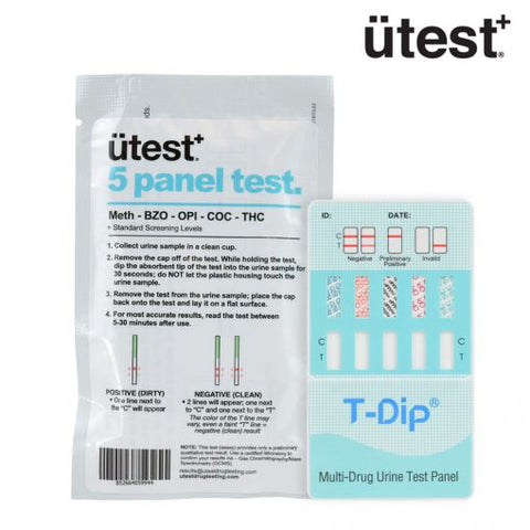Utest - 5 Panel Test Kit (50ng)