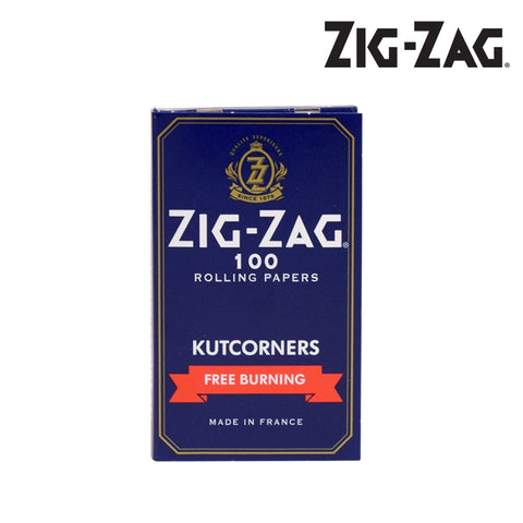 Zig Zag- Cut Corners Blue (Single Wide)