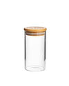 Glass Jar with Bamboo Lid 100 mL by Piranha