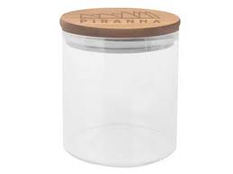Glass Jar with Bamboo Lid 400 mL by Piranha