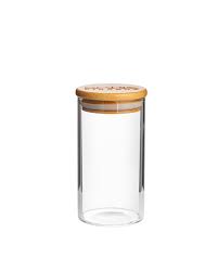 Glass Jar with Bamboo Lid 300 mL by Piranha