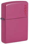 Zippo Lighter - Matte Pink w/Logo
