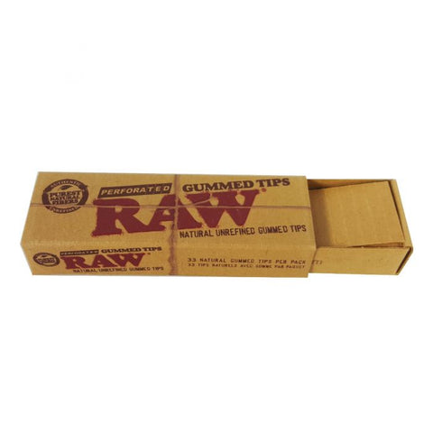 RAW - Unbleached Tips (Gummed Perforated)